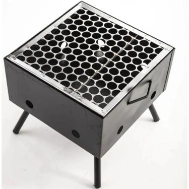 Imagem de Churrasqueira Queiroz Safira Portatil Com Grelha Em Aço Inox