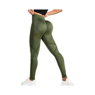 Imagem de Leggings De Yoga Sem Costura Para Mulheres, Roupas De Fitness Para Tre