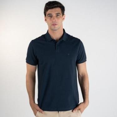 Imagem de Camisa Polo Calvin Klein Básica Azul Marinho-Masculino