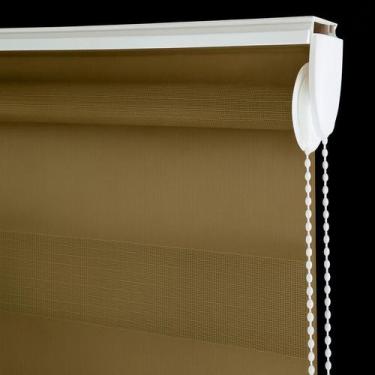 Imagem de Persiana Zebra Dupla Caramelo 120x160 - Evolux