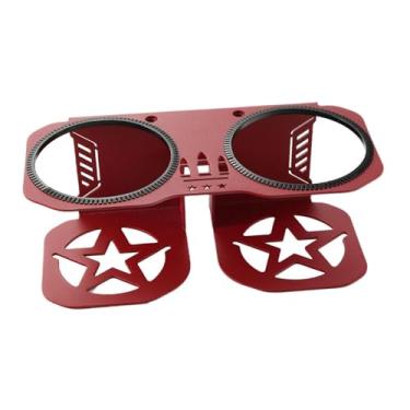 Imagem de menolana Suporte para copos e bebidas com barra de apoio, espaçoso para dois copos e garrafa de água, com acessório para 800 900 x 570 XP 4 1000 570 S, Vermelho