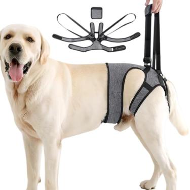 Imagem de Arnês Para Cão De Assistência Com Alça - Auxílio Ajustável Elástico Confortável,Tipóia De Suporte Para Cão - Para Animal De Estimação Passeio Ao Ar Livre Visita Ao Veterinário