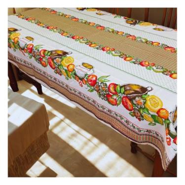 Imagem de Toalha para Mesa 6 Lugares 2,00 x 1,40cm Tecido Oxford Retangular Fácil de Limpar (Modelo - 8)