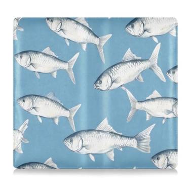 Imagem de CEBUGI Carp Fish Porta-luvas com porta-luvas para organizador de documentos, 12,5 cm x 24 cm