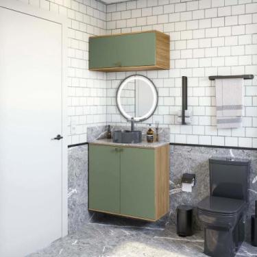 Imagem de Conjunto para Banheiro com Basculante Kappesberg Celeste 2 Peças Nogue