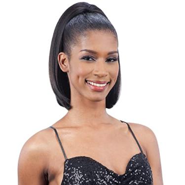 Imagem de FREETRESS BRAIDS Yaky Bounce 14" (1B Off Black) - Rabo De Cavalo Com Cordão Igual