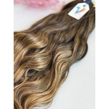 Imagem de Cabelo Humano Morena Caramelo Ond. Exclusivo Fios da Vani (75 cm, grama(s), 50)