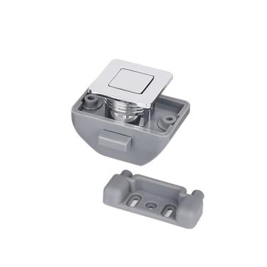 Imagem de 5 peças de trava de pressão para carro de trailer de 26 mm para gaveta de trailer, fechaduras de armário sem chave (cromadas)