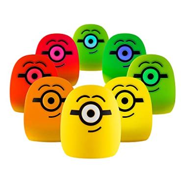 Imagem de Minions Luz noturna LED que muda de cor, macia e apertada, lâmpada divertida de silicone, edição de colecionador, ideal para crianças, quarto, banheiro, sala de jogos, alimentado por USB ou bateria, 49955
