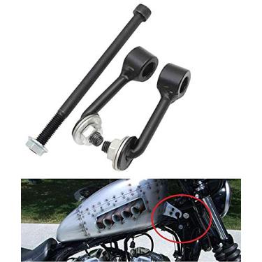 Imagem de LisylineAuto Kit de elevação de tanque de gasolina de 5 cm para motocicleta adequado para Harley Sportster Nightsters Iron 883 XL883 1200 48 72 1995-UP Kit de elevação de tanque de gasolina de