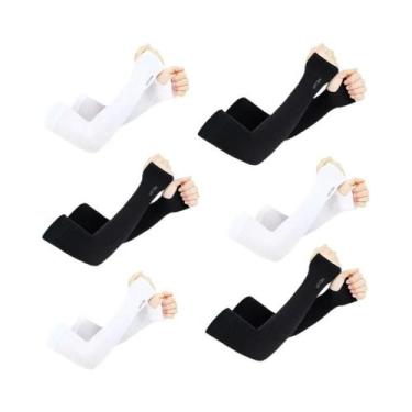 Imagem de Mangas Protetoras UV Para Homens E Mulheres, 6 Pares, Mangas Esportiva