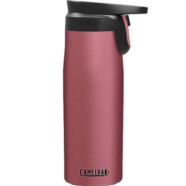 Imagem de CamelBak Caneca de café e viagem Forge Flow, aço inoxidável isolado - Base de silicone antiderrapante - Operação fácil com uma mão - 590 ml, rosa terracota