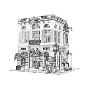 Imagem de Blocos De Montar Criativos: Modelo De Cidade Com Casa, Pet Shop, Prefe