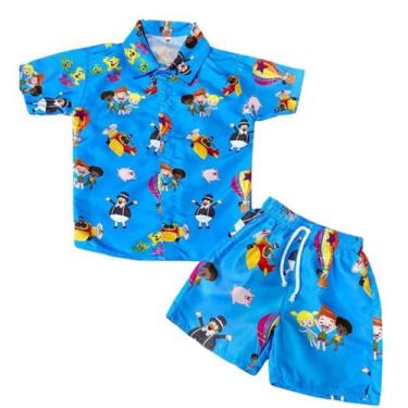 Imagem de Conjunto Mauricinho Mundo Bita - Camisa E Bermuda - Pequenos Encantos 