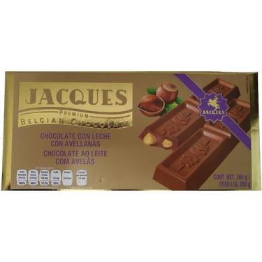Imagem de Barra Chocolate Premium Belga Aoleite C/avelã Jacques 200 Gr