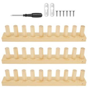 Imagem de Moldura de tear de madeira de 117 cm para cobertores faça você mesmo, kit de tear de tricô grosso, kit de tricô de tamanho ajustável para cobertores de fio – sem necessidade de agulhas – moldura de