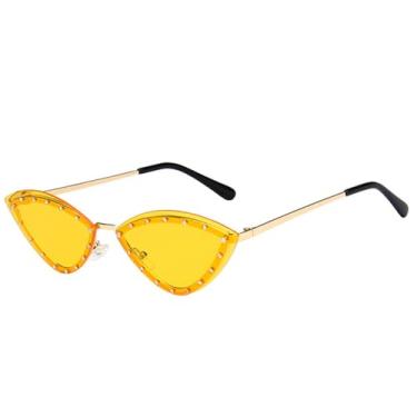 Imagem de Óculos de Sol Olho de Gato Metálicos em Cores Candy, Sem Aro, para Esportes ao Ar Livre, Corrida e Ciclismo, 04