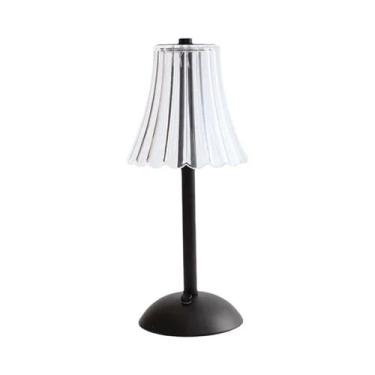 Imagem de Luminária De Mesa LED Recarregável USB Com Toque, Dimerizável, 3 Cores