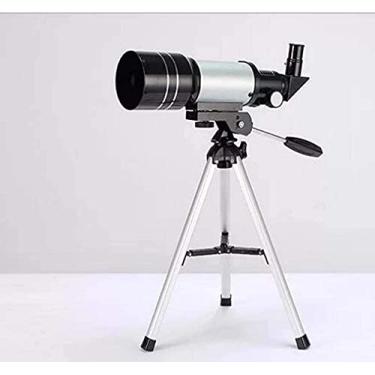 Imagem de pcagfaajmh Telescópio astronômico portátil, monocular, telescópio de refração de estrela, visão de alta definição, paisagem, estrela, entrada ao ar livre, presente de estudante