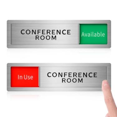 Imagem de Placa de porta de escritório, em uso e disponível para sala de conferências - pequena