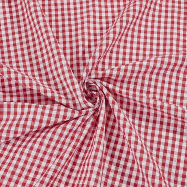 Imagem de AHANDMAKER 147 cm de largura, tecido xadrez de algodão xadrez, tecido xadrez, padrão tartan vermelho, pano de mesa clássico xadrez guingão para costura, artesanato, roupas, acolchoados, decoração de