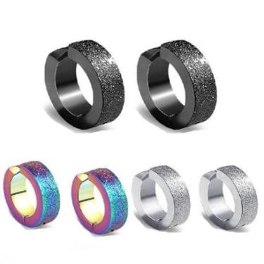 Imagem de Brinco Masculino de Pressão 9mm Brilhante Diversas Cores-Unissex