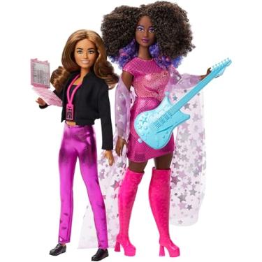 Imagem de Barbie Profissões profissão do ano estrela da música e representante de artistas duas bonecas e acessórios com roupas intercambiáveis, JDM09