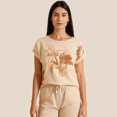 Imagem de Blusa Feminina “Essência que Ilumina” em Viscose Crepe Cereja Rosa-Feminino