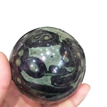 Imagem de 1 peça 100 mm pedras naturais minerais ornamentos bola de quartzo malaquita esfera de cristal polido para decoração de casa artesanato feng shui com suporte de madeira