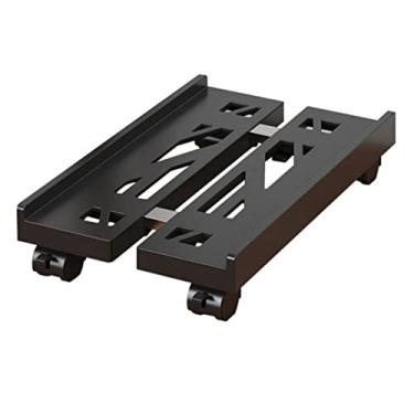 Imagem de YANIR-137 Suporte de CPU, suporte de torre de mesa ajustável, suporte de CPU para carrinho de computador móvel com rodízios de metal expansível, suporte de CPU adequado para torre de computador