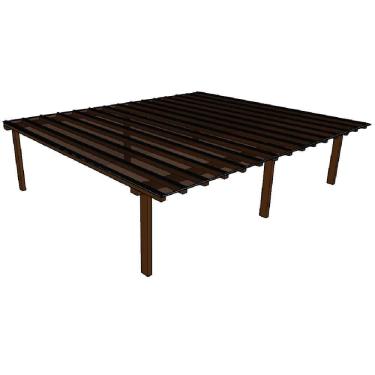 Imagem de Kit Policarbonato Bronze 4mm 7,00m X 6,00m - Perfis Naturais