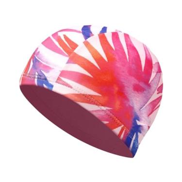 Imagem de oshhni Touca de Natação Leve e Fácil de Colocar e Tirar, Ajuste Confortável para Cabelos Longos Curtos, Feminina Masculina, Padrão Aleatório
