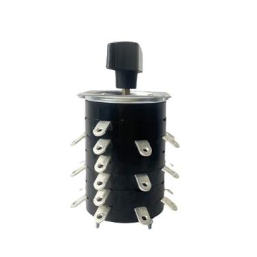 Imagem de Interruptor de soldador KDH-25/4 * 8 contator 8 posições 4 polos 27 pinos 25A máquina de solda usa seletor rotativo pé de cobre