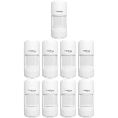 Imagem de Kit 9 Sensores Alarme Com fio Infra Pet 20 Kg IVP 5001 PET Intelbras