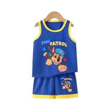 Imagem de Conjunto De Roupas De Verão Para Crianças PAW Patrol, Meninos E Menina