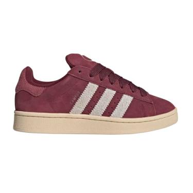 Imagem de adidas Campus 00s Tênis feminino, Vermelho sombra/branco fora/carmesim pré-amado, 39