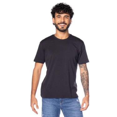 Imagem de Camiseta Masculina John Sailor Algodão Pima Básica Preta, Preto, G