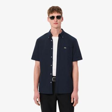 Imagem de Camisa Lacoste Regular Fit de Manga Curta em Oxford Masculina-Masculino