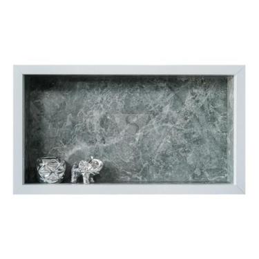 Imagem de Nicho Porcelanato Embutir 30x60 Borda Alumínio Envio Imediato Oferta -