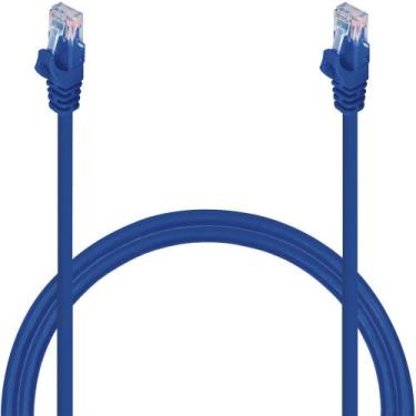 Imagem de Cabo De Rede 15 Metros Lan Internet Crimpado Rj45 Cat 6 Azul - MBtech
