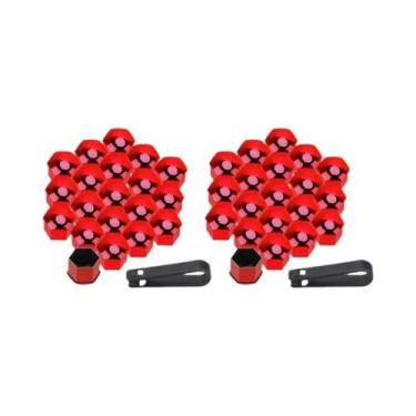 Imagem de Capas De Plástico Pretas Para Porcas De Roda De Carro 17 19 21mm, Prot