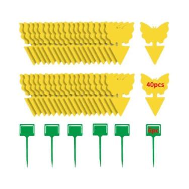 Imagem de Armadilhas Adesivas Amarelas Para Moscas De Frutas E Insetos, Controle