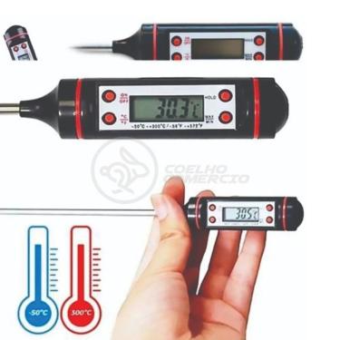Imagem de Termômetro Culinário Cozinha Digital Mede -50ºc A +300ºc