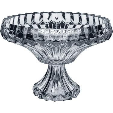 Imagem de Vaso Centro Mesa Decorativo Com Pé Eco Crystal 22x29x29cm