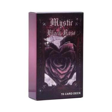 Imagem de Baralho De Tarô Mystic Black Rose Com 78 Cartas, Cartas De Oráculo Par