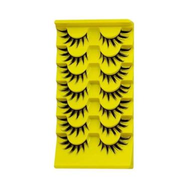 Imagem de Cílios Postiços De Visom Sintético Cat Eye Winged End Veltrinay Manga 