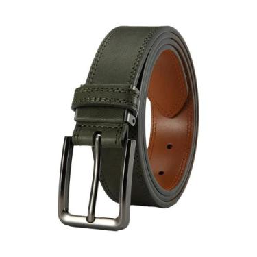 Imagem de Cinto Masculino De Couro PU Multicolorido Com Fivela Automática De Alt