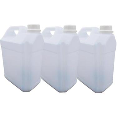Imagem de Kit 3 Galão Vazio Transparente Armazenamento De Residuos 5 Litros - NB