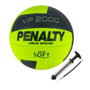 Imagem de Kit 01 Bola Vôlei Penalty Vp 2000 X + 01 Bomba De Ar Penalty Sac Dupla Ação