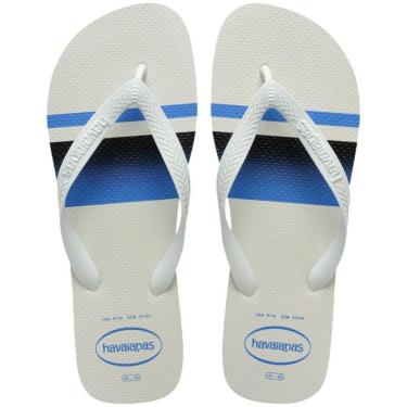 Imagem de Chinelo Masculino Havaianas Top Basic Listras Branco - 4131-Masculino